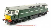 2676 Heljan Class 26 Diesel Locomotive in BR Green livery with small yellow panel and tablet catcher recess